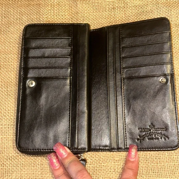 Vivienne Westwood Anglomania Long Zipper Organizer Wallet